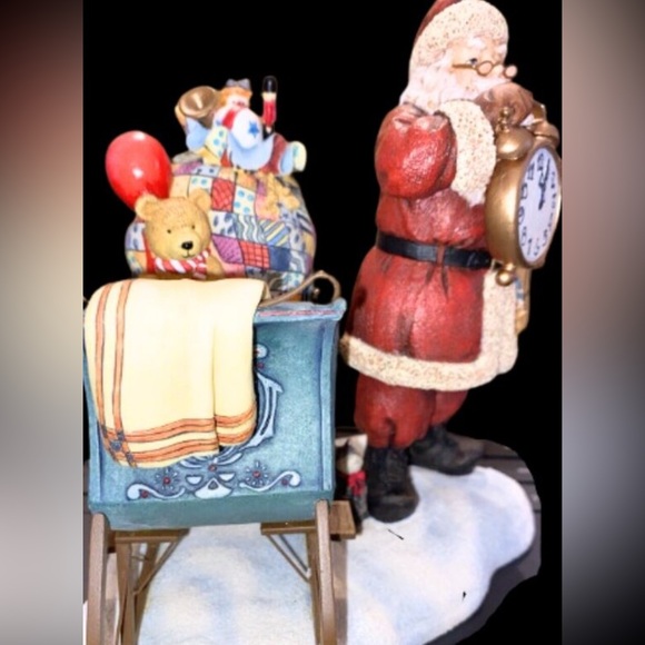 Lang Wise Christmas Collectibles Sherri Buck Baldwin Time For Santa Figurine - Picture 7 of 7